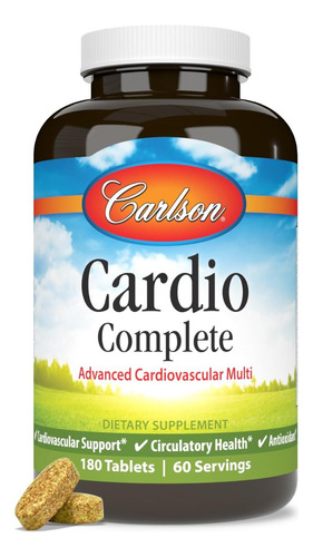 Multivitamínico De Cardio Completo Carlson 180 Tabletas