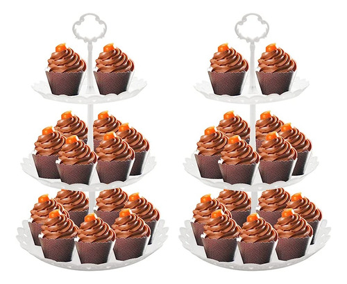 Pack De 2 Porta Cupcake 3 Niveles