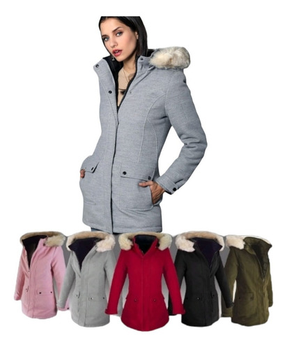 Imagen 2 de 3 de Chamarra Doble Vista Impermeable Chaqueta Abrigo Cazadora
