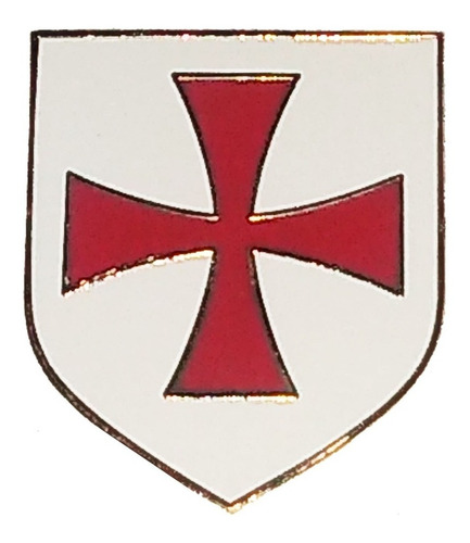 Pin Insignia Broche Solapa Cruz Templarios Medieval Metal