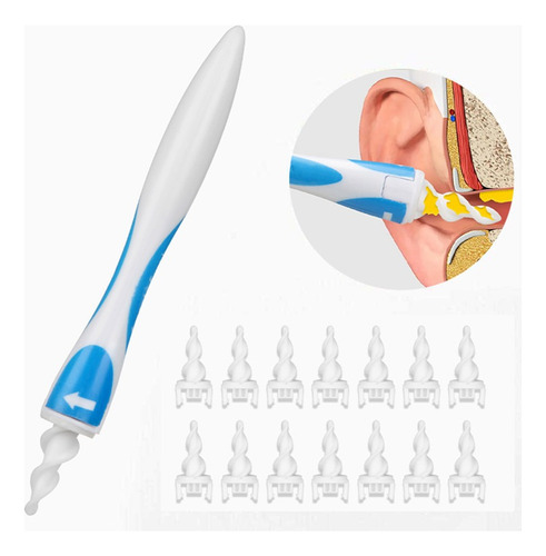 Limpiador De Cera Oídos En Espiral Silicona Portátil Muymo®