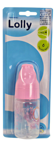 Mamadeira 80ml Tip Bico Silicone Rosa - Lolly