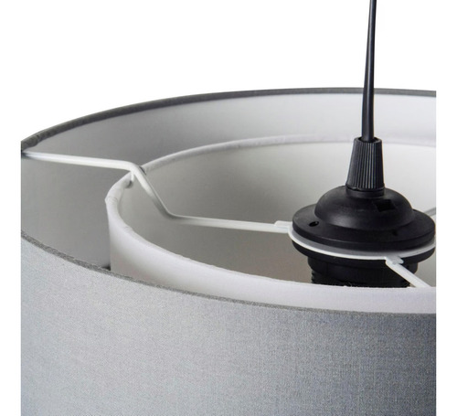 Lámpara De Colgar Tela 1 Luz