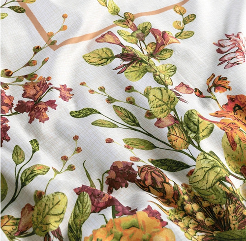 Mantel Rectangular Floral Vianney