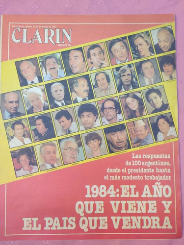 Revista Clarín 31/12/83 Caloi Quino Democracia