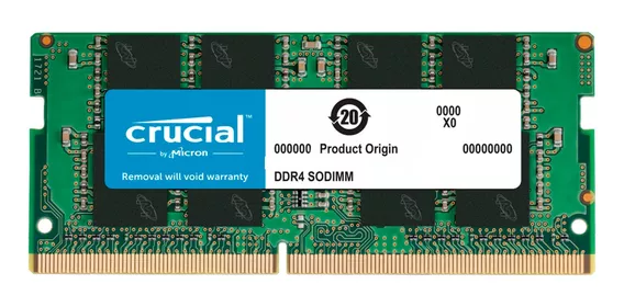 Memoria RAM DDR4 SODIMM 2666MHZ color verde 16GB 1 Crucial CB16GS2666