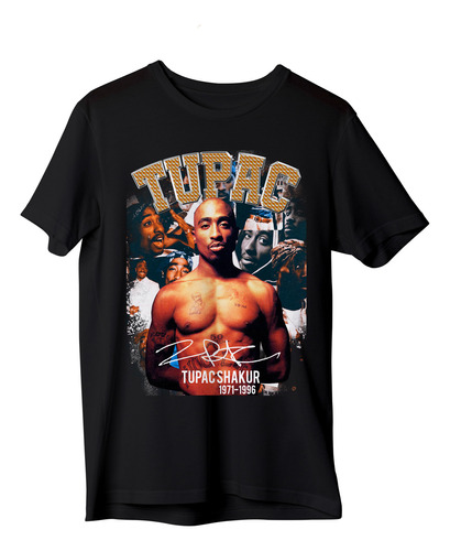 Remera Tupac Rap Underground Hip Hop Trap Algodon Bufu