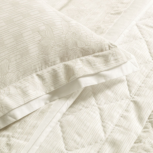Conjunto Roupa Cama Clarissa Casal 300 Fios 4 Peças Karsten Branco/prata Liso