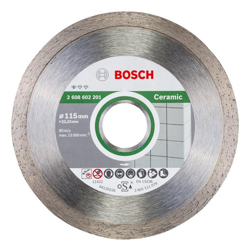 Disco Diamantado Continuo 115mm Standard For Ceramic Bosch