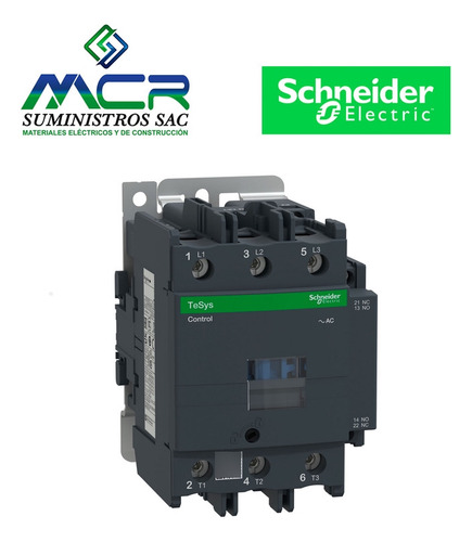 Contactor Industrial Trifasico 80a 1na+1nc 220vac Schneider