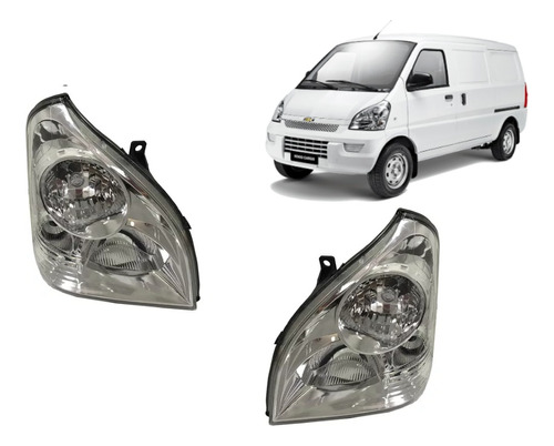 Par Farolas Para Chevrolet Van N300 Modelos 2010 - 2014