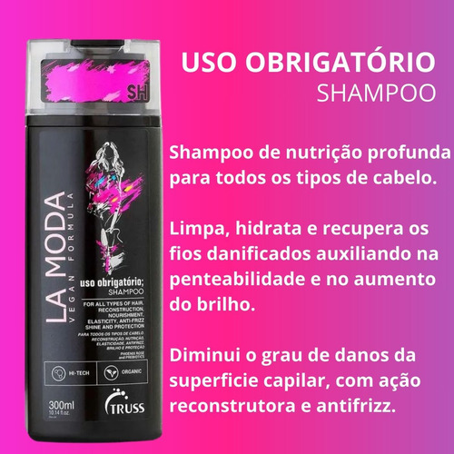 Truss Uso Obrigatório Shampoo+ Condicionador 300ml+ Leave-in