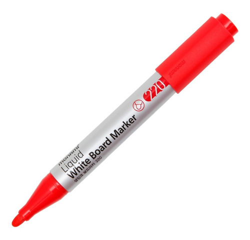 Pack 3x Plumon De Pizarra Liquido Color Rojo