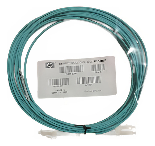 6 Pzs Hp Aj836-63001 Fibra Optica Multimodo Om3 Lc-lc 5 Mts