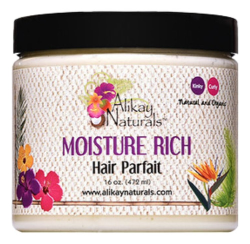 Crema Capilar Alikay Naturals Shea Butter, Argán Y Coco 16