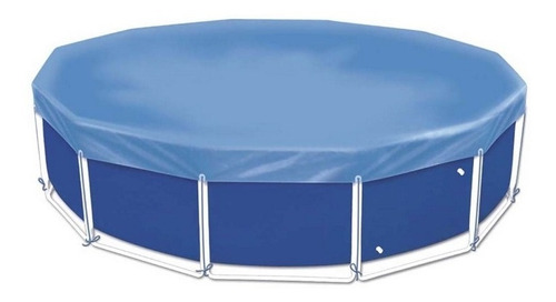 Capa Protetora Para Piscina Mor 1407 Circular 5500 L Azul