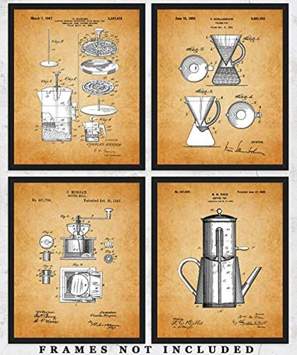 Impresiones De Arte De Pared De Café Vintage: Decoración