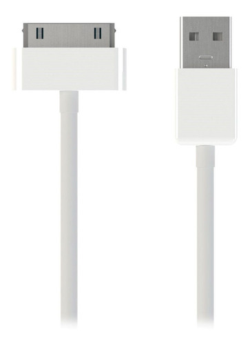 Cabo Usb Dock 30 Pinos Mfi Branco Kanex - 1 Metro