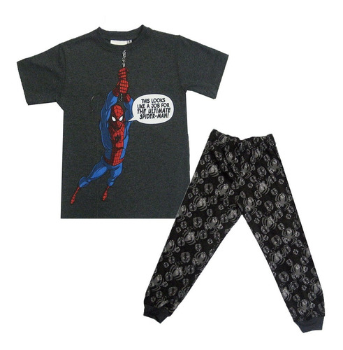 Pijama Para Niño 2 Pzs Marvel Spiderman Playera Y Pantalón