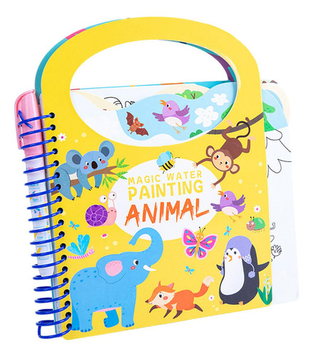 Libros Para Colorear Con Agua, Creatividad, Libro Animal