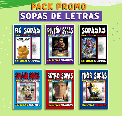 Sopas De Letras Pack X 12 Revistas