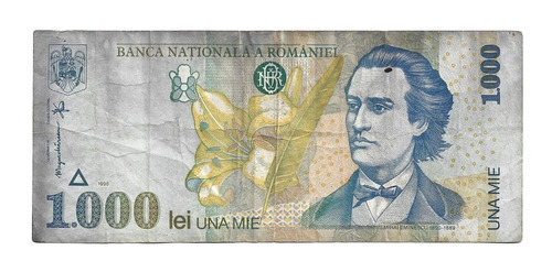 Billete Rumanía 1,000 Lei 1998