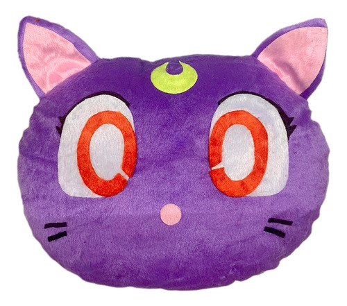 Imagem 2 de 3 de Kit 2 Almofadas Pelúcia Gato Artemis E Luna Sailor Moon