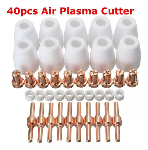 40 Pieces Air Plasma Cutting Torch Consumables