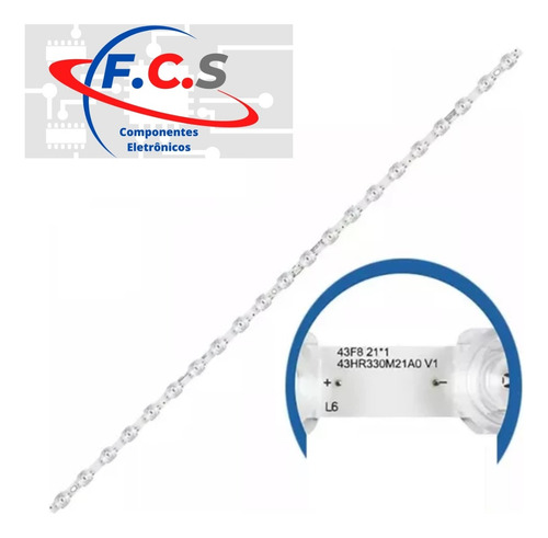 Kit Novo Barra Led 43s615 43p615 Aluminio C/dupla Face +nf