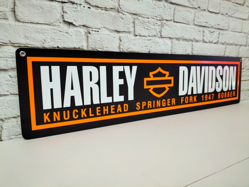 Cuadro Harley Davidson Knucklehead 1947 Letrero De Metal