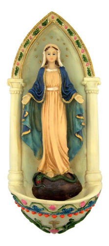 Resina Nuestra Señora De Grace Madre Mary Agua Bendita, 9 3/