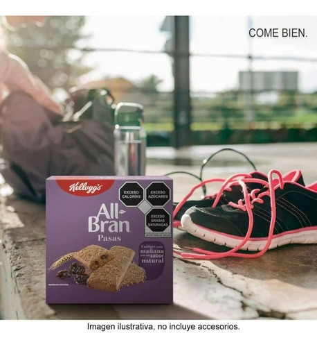 Barras Kellogg's All Bran Con Pasas 6 Paquetes De 2 Barras