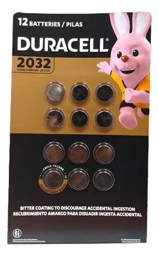 Pilas Baterias Duracell 2032 (12 Piezas )
