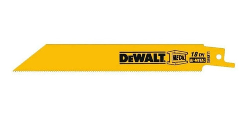 Dewalt 5 Hoja Sierra Recíproca Bimetálica 6.0in,18tpi Dw4811