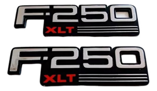 Emblema Lateral Ford Pickup F-250 Xlt Modelos 1992 Al 1996