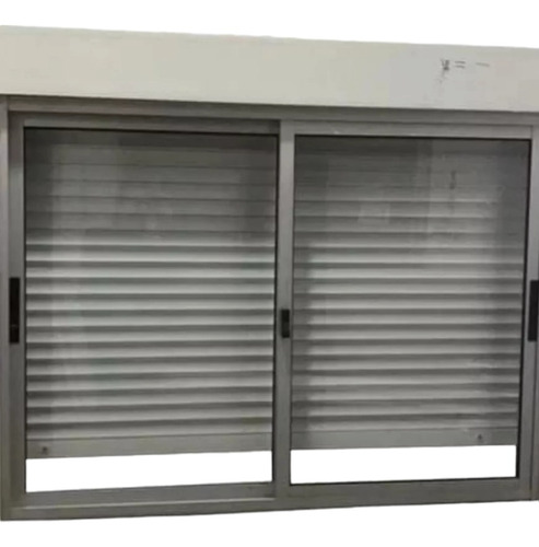 Ventana De Aluminio 150x120 S/20 Con Cortina De Enrollar 