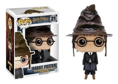 Figura De Acción  Harry James Potter With Sorting Hat De Funko Pop! Movies