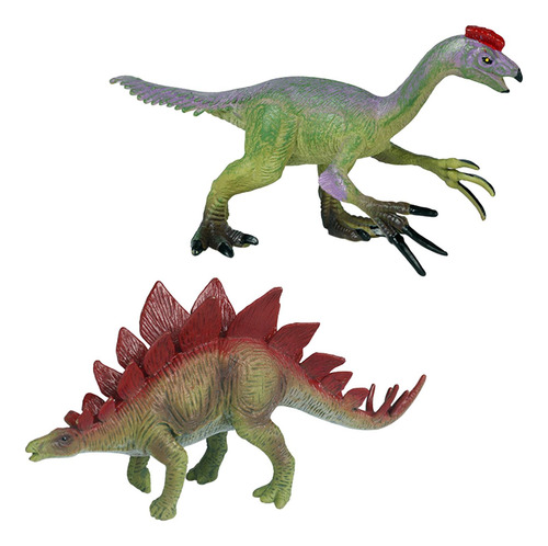 2 Pçs Figuras De Dinossauro Realista Brinquedos Estilo C