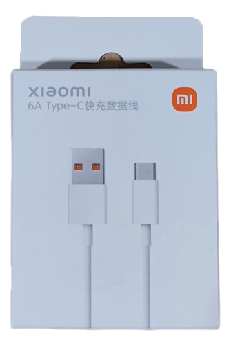Cable Naranja Para Carga Rápida Original Xiaomi De 6 Amperes
