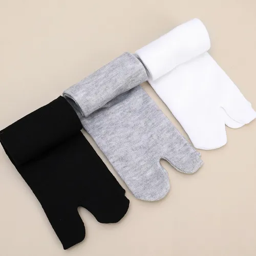 2 Pares De Calcetines Unisex Con Punta Tabi Para Kimono Y Sa