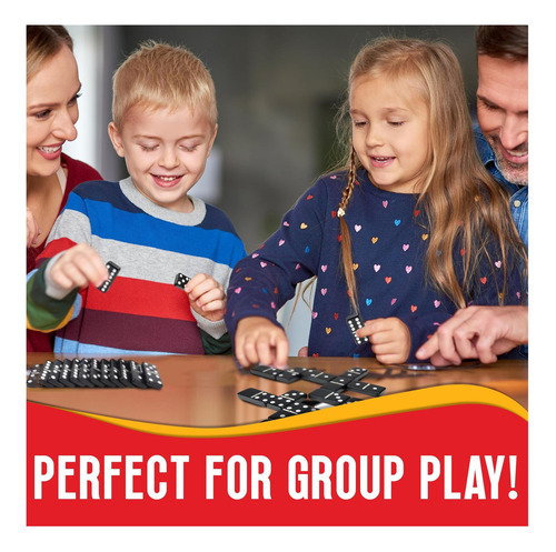 Playbees Jumbo Double Six Domininoes Set 28 Black Classic En