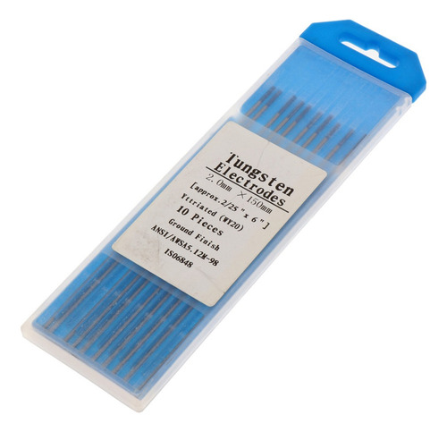 10pcs Barra De Varilla Azul Electrodo Tungsteno 150 Mm Para