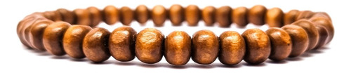 Kit 3 Pulseiras Couro Fecho Magnético Hematita Madeira 8mm