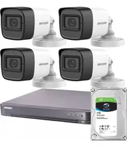 Comprar Kit Seguridad Hikvision Dvr 8 +1tb + 4 Camaras 2mp Ip66 Ext
