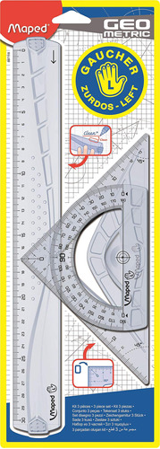 Juego Geometria Maped  Zurdo 30cm. Serviciopapelero