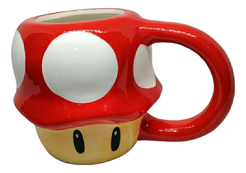 Mario Bros Pocillo Mug Hongo Rojo Mugs Luigui Taza