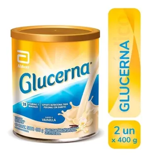 Glucerna En Polvo 400 Gr Sabor Vainilla Pack X 2 Unidades