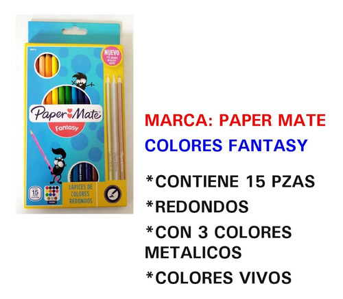 Lapiz De Colores Paper Mate Lote 20 Pzas Incluye Envio 