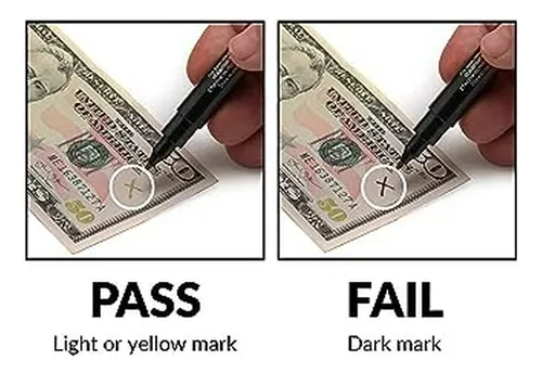 Pluma Detectora De Billetes Falsos Dri-mark Smart Money, 3 U