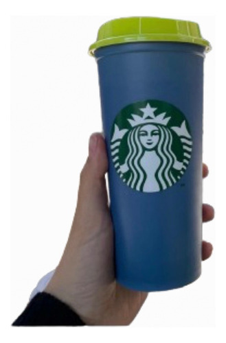 Vaso Starbucks Venti Azul Cambia De Color